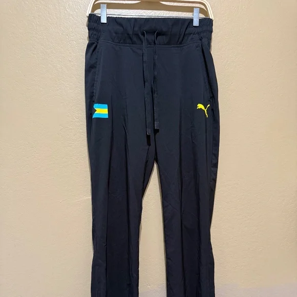 Y2K Black Puma‎ Track Pants (Medium) - Picture 2 of 11
